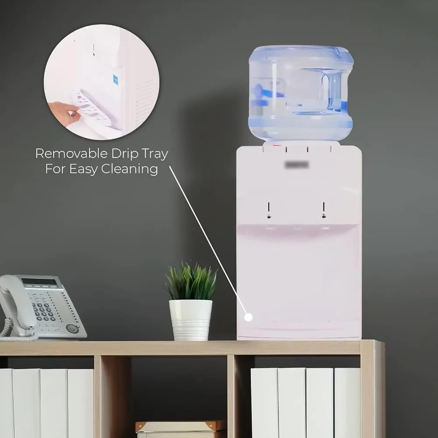 Water Dispenser Top Mounted Hot and Cold Water Dispenser 5 Gallon Including Child Safety Lock Suitable for Home and Office Dispensers(Bottles not Included)