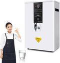 Wall Mounted Hot Drinks Machine Eletric Commercial Hot Water Dispensers Countertop with Filter Automatic 3000W Rapid Heating Stainless Steel Water Dispenser for Restaurant, Home, Office,White-50L