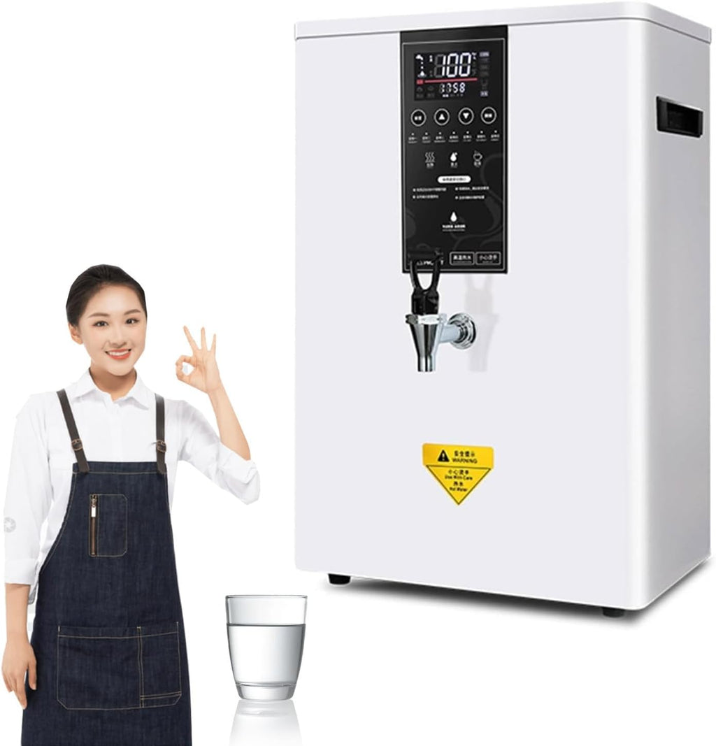 Wall Mounted Hot Drinks Machine Eletric Commercial Hot Water Dispensers Countertop with Filter Automatic 3000W Rapid Heating Stainless Steel Water Dispenser for Restaurant, Home, Office,Black-60L
