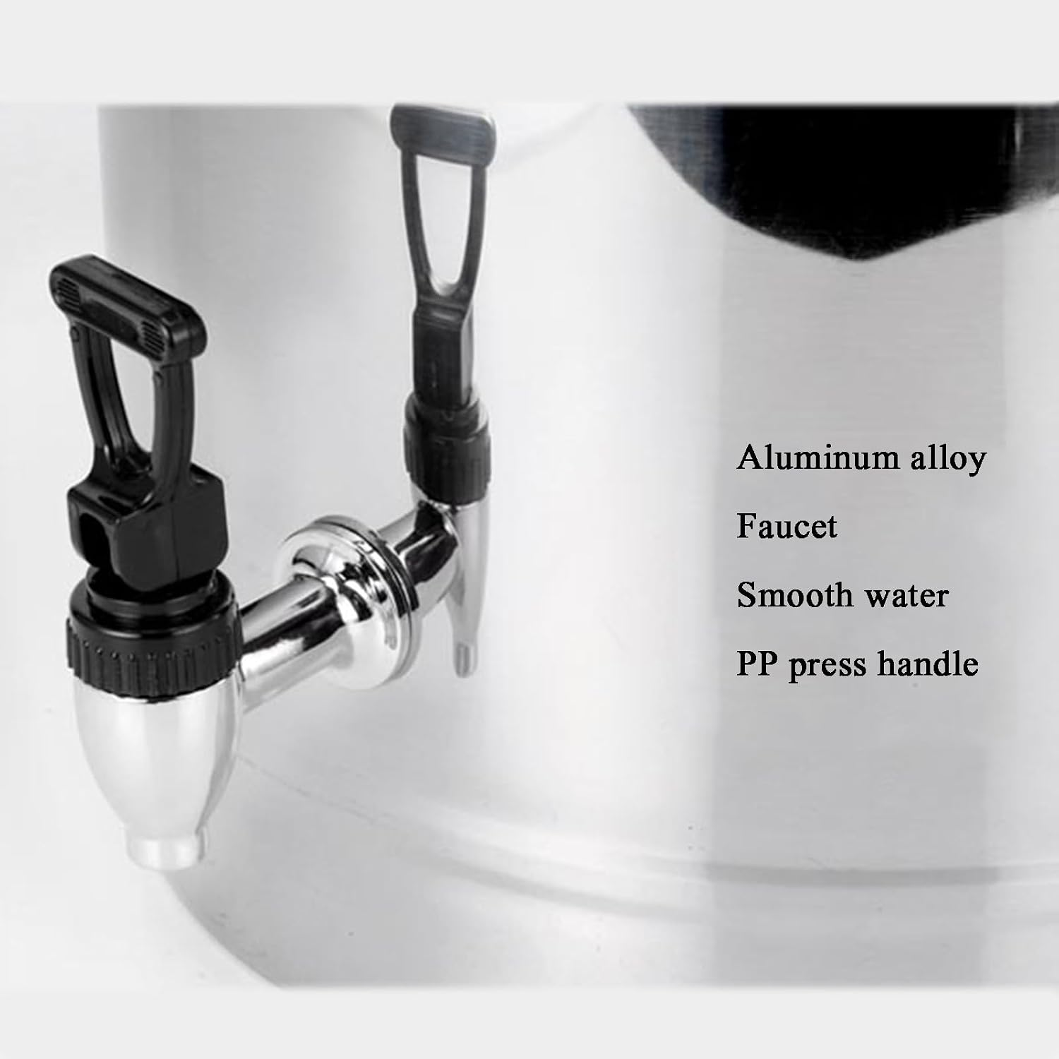 Stainless Steel Insulated Barrel, 304 Stainless Steel Beverage Dispenser Hot Beverage Dispenser for Party for Hot Water Tea Coffee Milk Juice (Silver 10L)