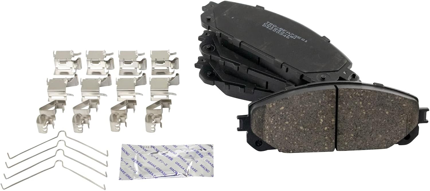 TRQ Front Ceramic Brake Pad and Rotor Set Coated Compatible with 2016-2021 Jeep Cherokee with 330 mm Diameter Front Rotors with Dual Piston Calipers