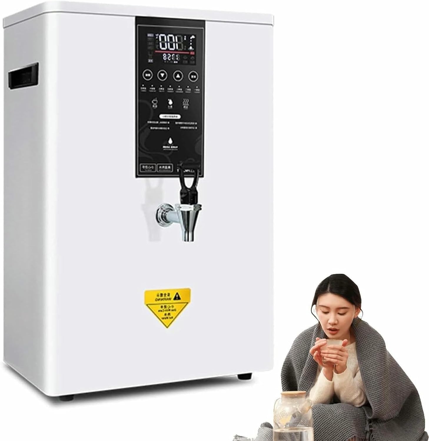 Instant Hot Water Dispenser,50L/60L/ 80L ot Water Dispenser Automatic Commercial Hot Water Pot,Wall-Mounted Boiler(50L)