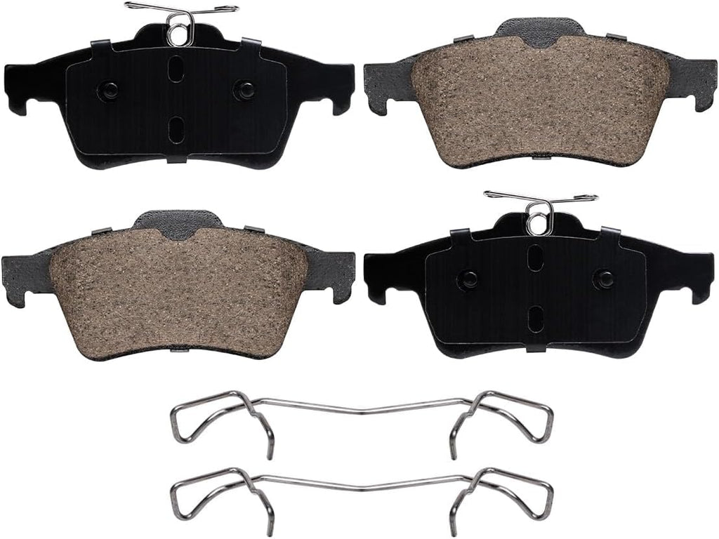 Detroit Axle - Brake Kit for 2006-2013 Volvo C70, 2006-2011 S40, 2005-2011 V50, Disc Brake Rotors Ceramic Brakes Pads with Hardware Replacement: 12.60' inch Front 11.02' inch Rear Rotor