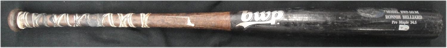 Ron Belliard Official Major League Game Used Baseball Bat Dodgers Single MLB 345