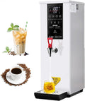Commercial Hot Water Dispenser 25L, 2.5kW Drinking Hot Water Boiler, Electric Countertop Step-Heating Boiler, Non Drip Tap, Fast Boiling Water (White)