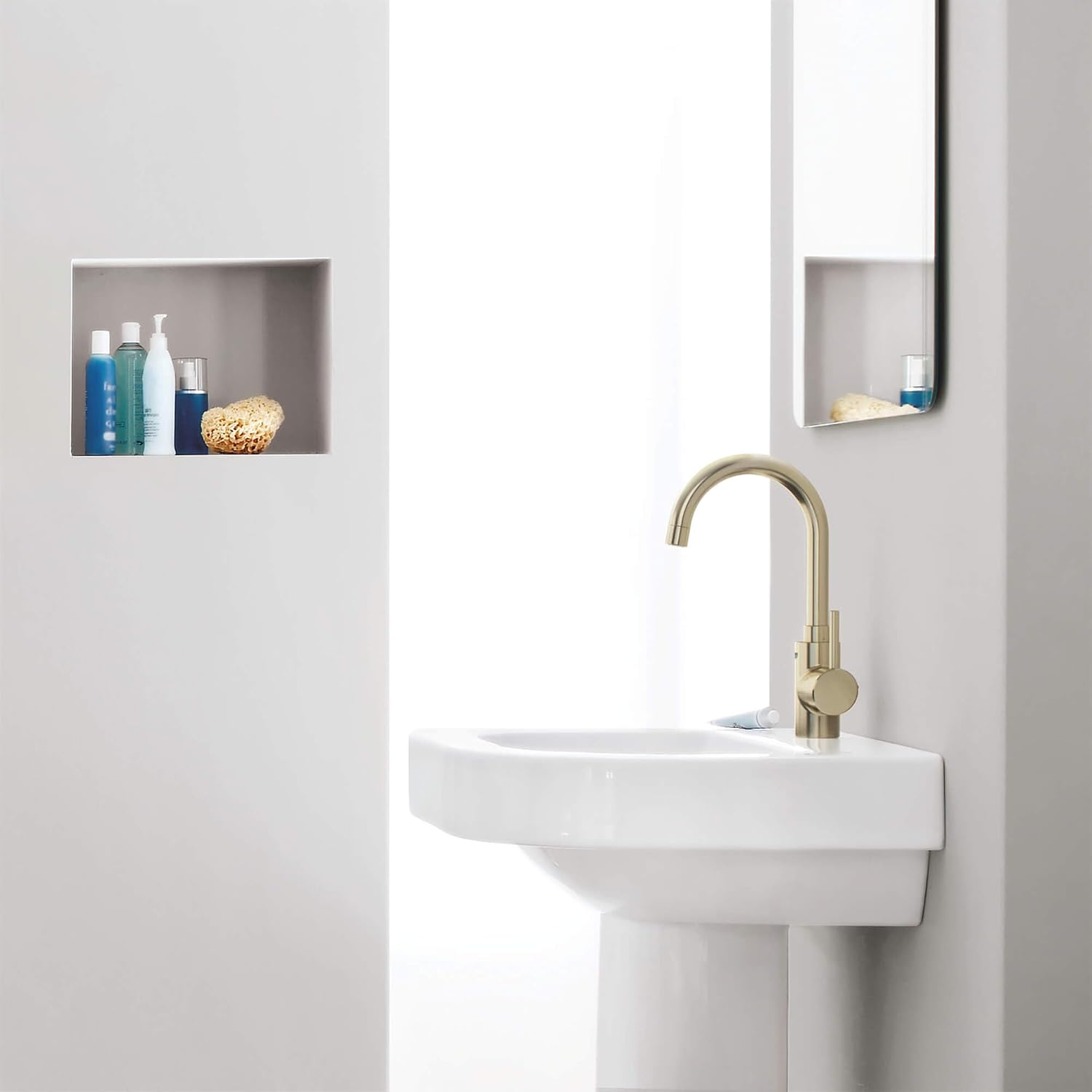 GROHE 32138EN2 Concetto Single-Handle Bathroom Faucet, Brushed Nickel InfinityFinish