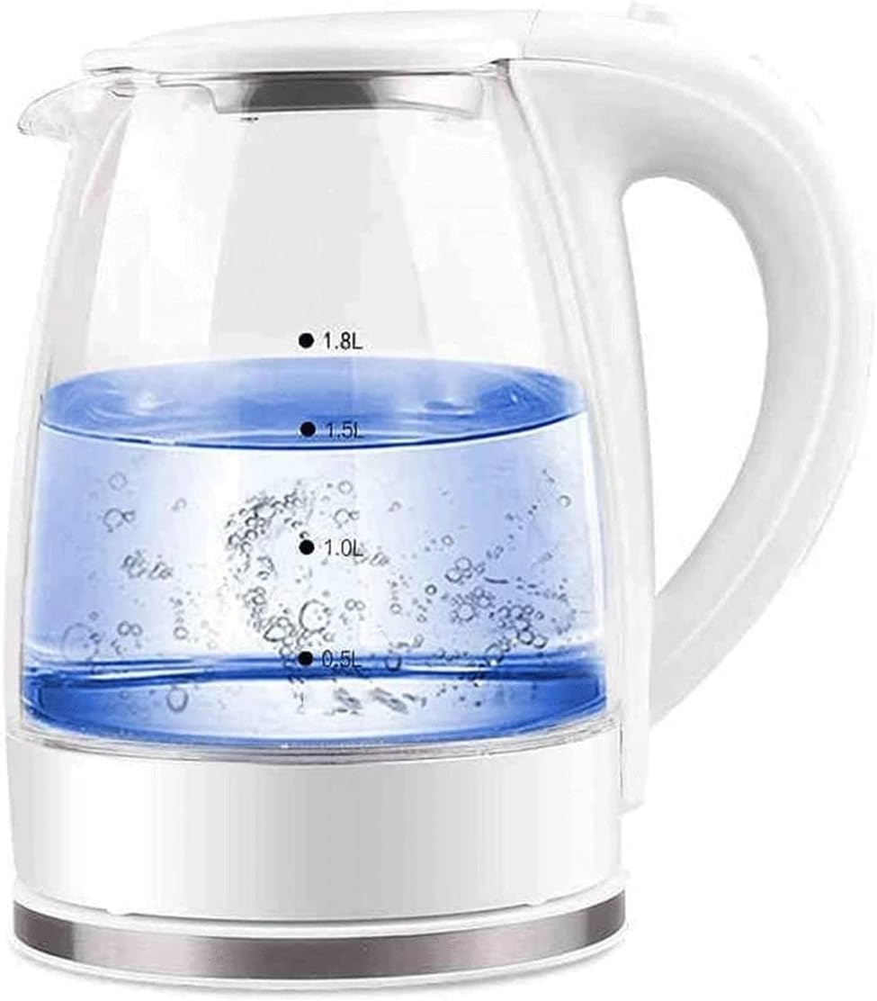 Electric Kettles Boiling Water,1.8L Glass Fast Boil Electric Kettle With LED Indicator Light, Boil-Dry Protection, Auto Shut-off, Hot Water Dispensers
