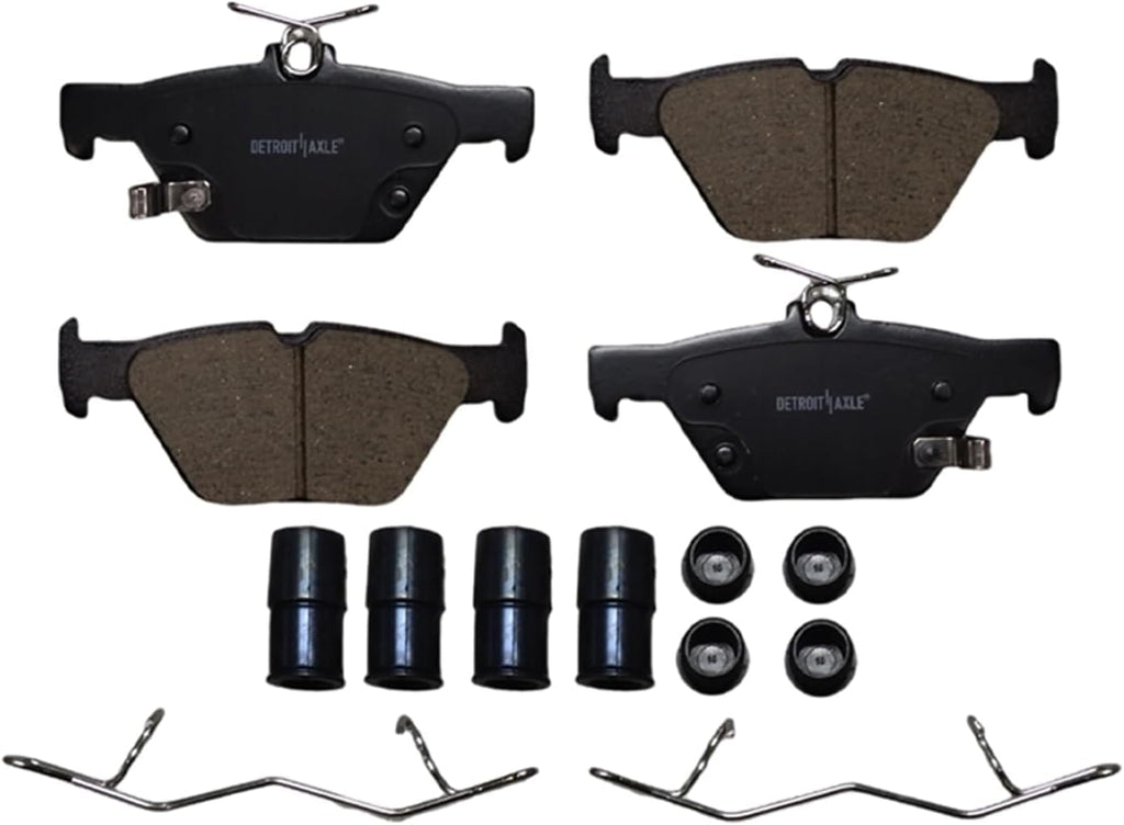 Detroit Axle - 8pc Brake Kit for 2015 Subaru Legacy [2.5L], Disc Brake Rotors Ceramic Brakes Pads with Hardware Replacement : 11.54' inch Front and 11.81' inch Rear Rotor