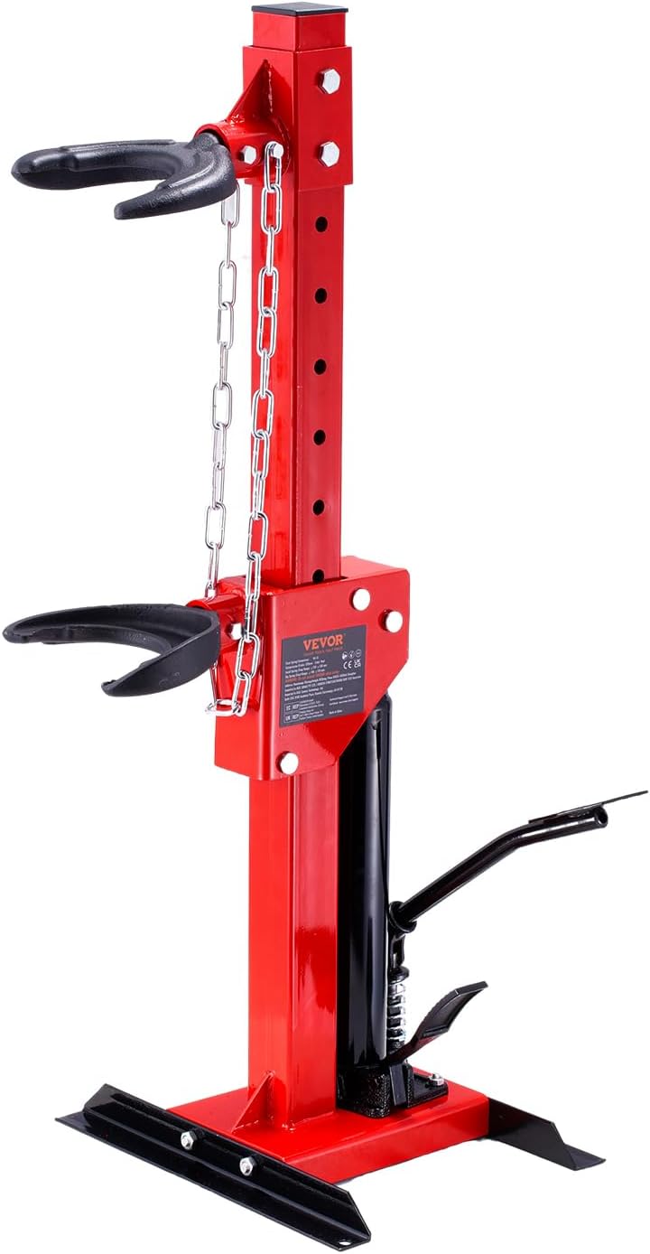 VEVOR Hydraulic Strut Spring Compressor - 4.5 Ton/9920 LBS Jack Capacity, 1 Ton Rated Compression Force, Auto Coil Tool for Removing
