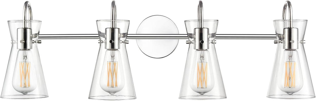 ML Lighting 21004-PN Camellia 30.75' Wide 4-Light Vanity - Polished Nickel