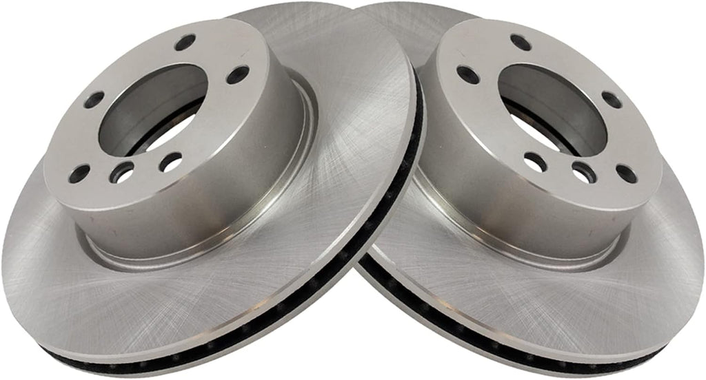 TRQ Front Brake Pad and Rotor Set Ceramic Vented Rotors Compatible with 2008-2013 BMW 128i 2006 325i 325xi 2007 328i 328xi