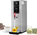 Commercial Hot Water Dispenser Boiler, 3000W Electric Catering Urn, Temperature Adjustable, 60L/H Large Output, Quick Brewing for Coffee, Tea, Milk, Hot Drinks Silver