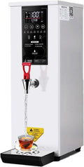Commercial Hot Water Dispenser Eletric Water Boiler Automatic 3000W Heating for Tea Coffee Shop, Restaurant, Home, Office, 25L, 60-100°C Temperature Adjustment,White