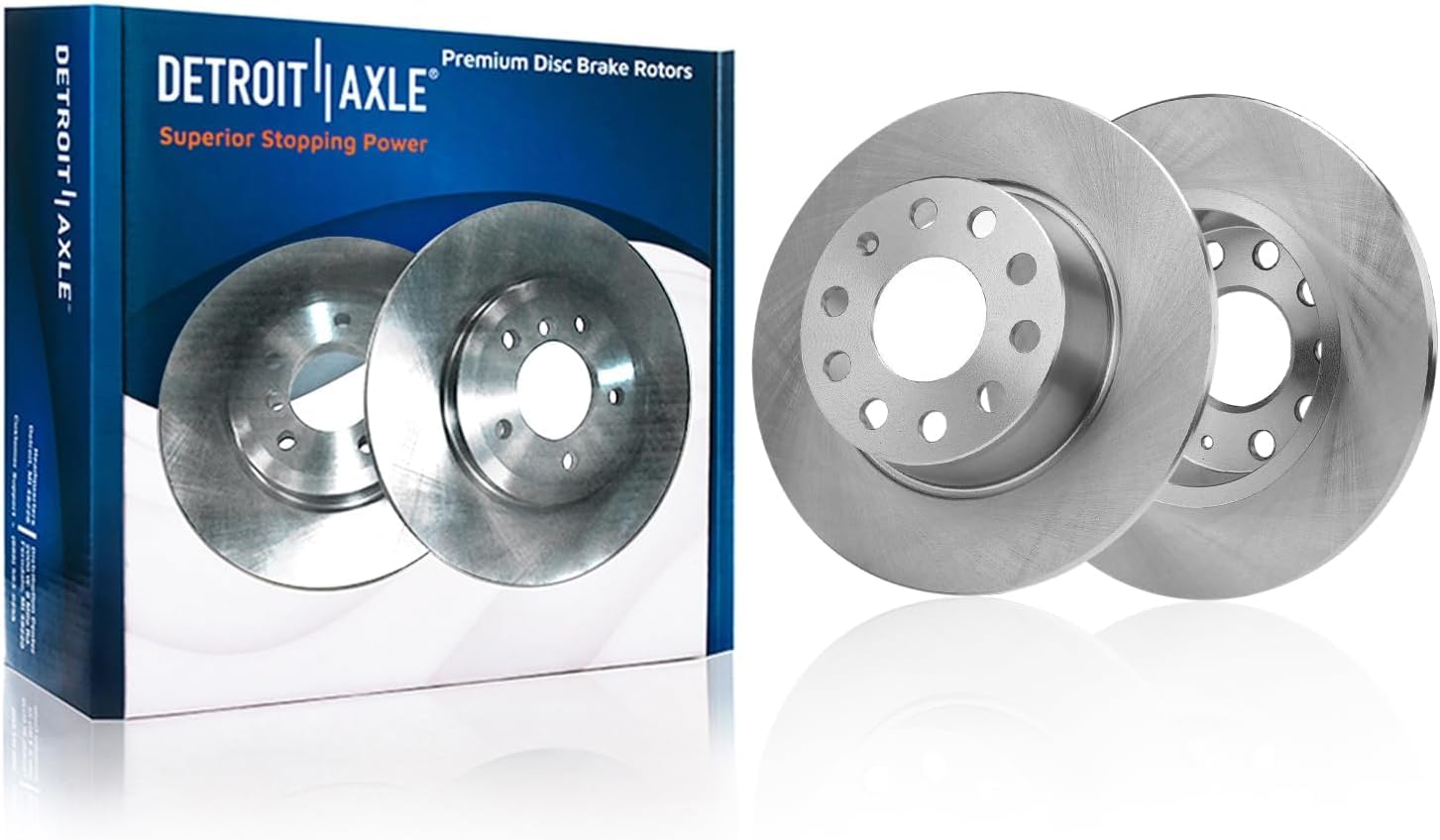 Detroit Axle - 1.4L Brake Kit for Volkswagen 2019 2020 Jetta Disc Brake Rotors Ceramic Brakes Pads Replacement : 11.34' inch Front and 10.71' inch Rear Rotors