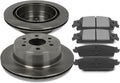 SCITOO - Brake Kits For Cadillac For Escalade,For Escalade ESV,For Silverado 1500,For Suburban,For Tahoe,For Yukon,For Yukon XL Rear Disc Brake Rotors and Ceramic Brakes Pads: 55133;D1707-8930