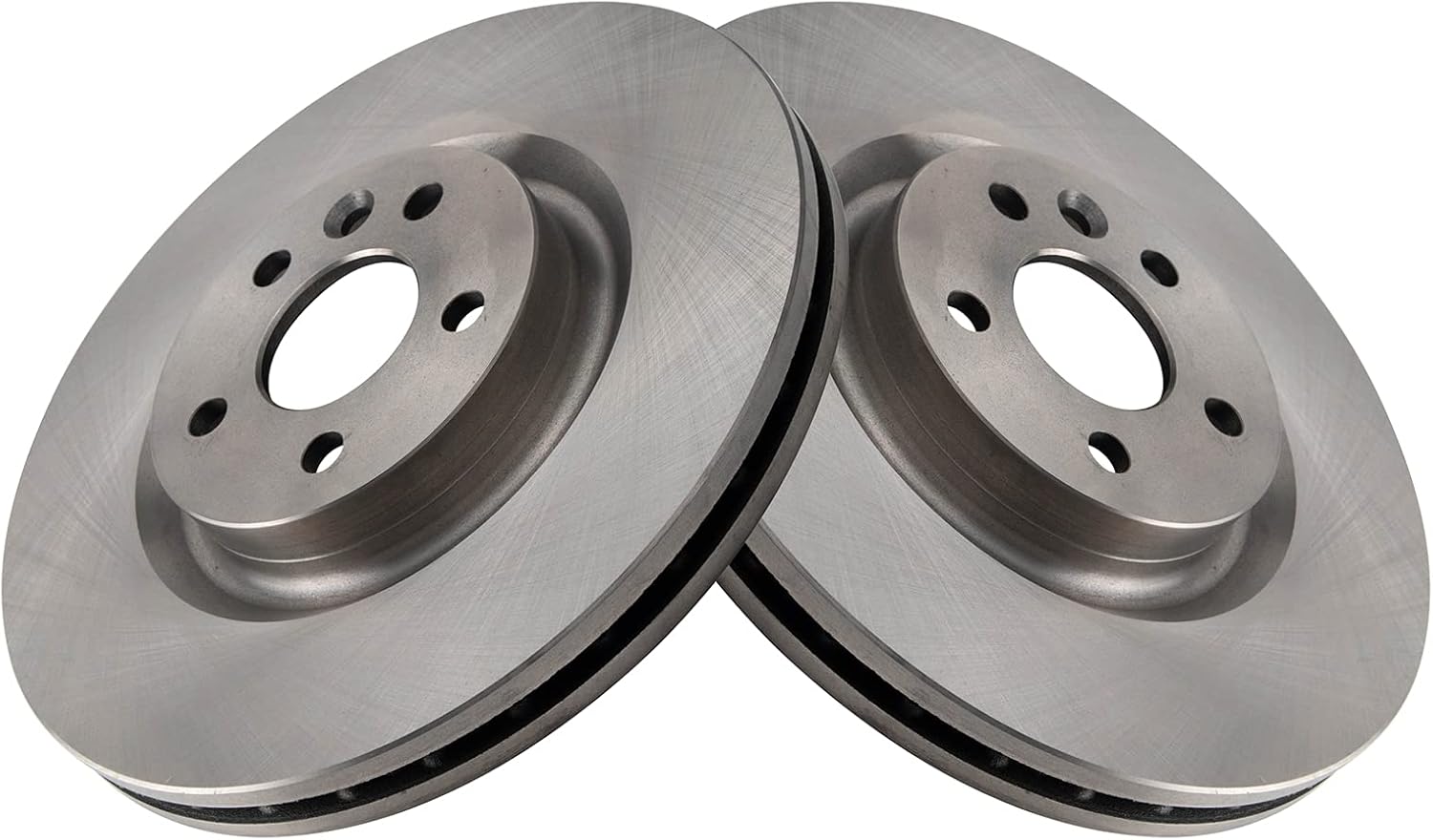 TRQ Front Brake Pad and Rotor Set Ceramic Compatible with 2018-2019 Jaguar E-Pace 2015-2019 Land Rover Discovery Sport 2016-2019 Range Rover Evoque