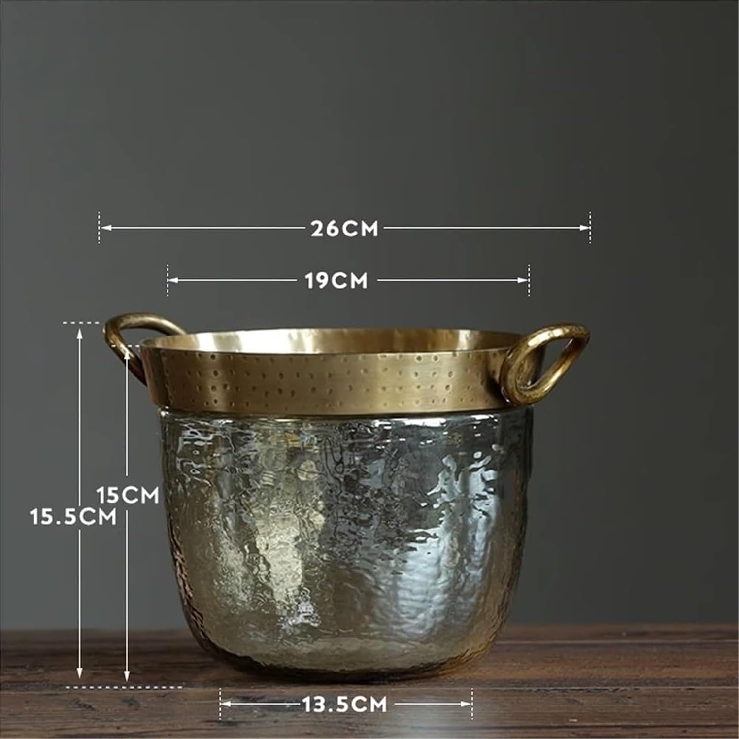 Ice Buckets for Parties, Decoration Retro Style Handmade Metal Insulated Ice Bucket Great