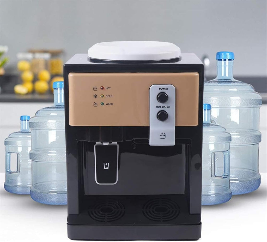 Water Dispenser Electric Countertop Water Dispenser - Hot and Cold, Room Temperature, 3 to 5 Gallon, No Refrigeration, Brown Color(No Refrigeration)