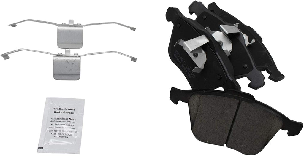 TRQ Front Brake Pad and Rotor Set Ceramic Compatible with 2003-2012 Volvo XC90 316mm Rotors 2013 XC90 To VIN 633384 316mm Rotors