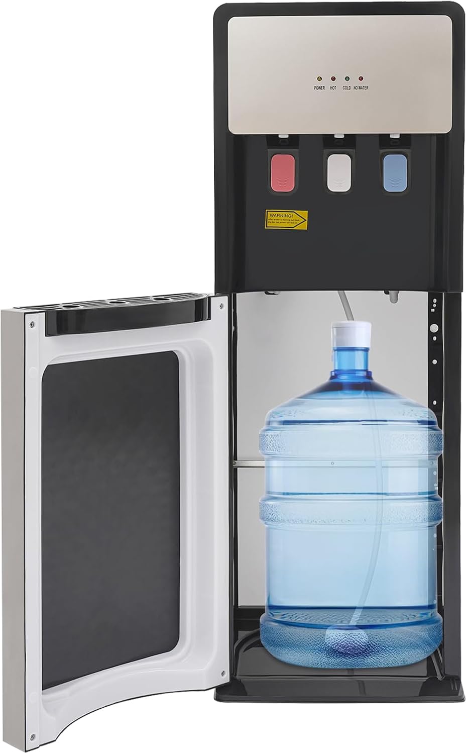 Bottom Loading Water Cooler Dispenser, Hot & Cold Water Cooler Countertop Electric Hot and Cold Water Dispenser with 3 Temperature Settings for Home, Office, Commercial (Silver Grey)