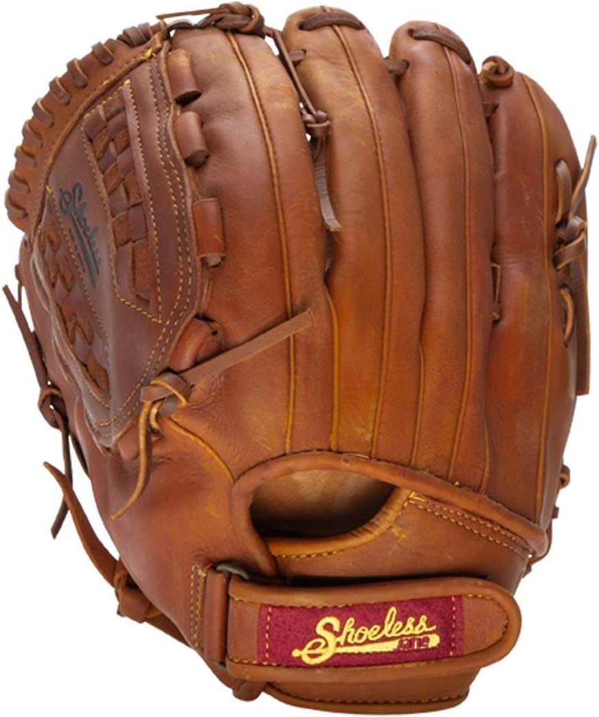 Shoeless Joe Gloves Fast Pitch Basket Weave Web Brown Baseball Glove