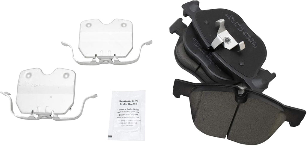 TRQ Front Ceramic Brake Pad and Rotor Set Coated Compatible with 2011-18 BMW X5 xDrive35i 2014-18 X5 xDrive35d 2014-18 X5 sDrive35i 2011-19 BMW X6 xDrive35i 2007-08 X5 3.0si 2015-19 X6 sDrive35i