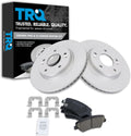 TRQ Front Brake Pad and Rotor Set Ceramic Coated Vented Rotors Compatible with 2011-2016 Hyundai Elantra 2013-2016 GT 2013-2014 Coupe 2012-2016 Veloster 2014-2016 Kia Forte Koup 2015-2016 Forte5