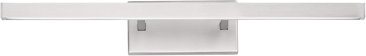 Parallax 18in LED Up or Down Bathroom Vanity or Wall Light 3-CCT 2700K-3000K-3500K Set to 2700K in Brushed Nickel