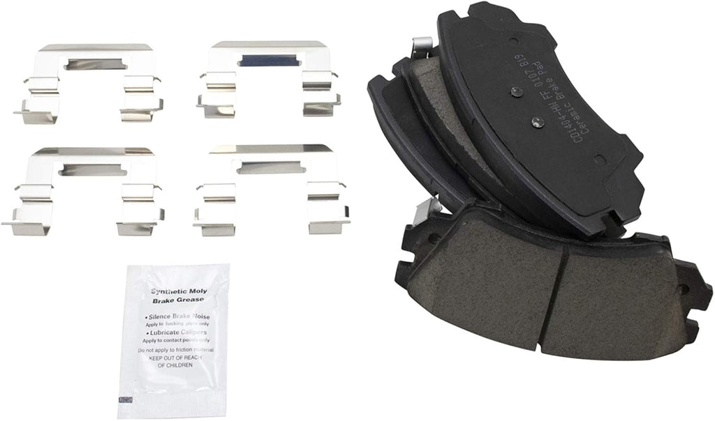TRQ Front Brake Pad and Rotor Set Ceramic G Coated Vented Rotors Compatible with 2011-2017 Chevrolet Caprice