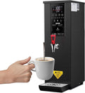 Commercial Water Boiler Dispenser, Hot Water Dispenser Countertop 3000W, with Drip Tray, LCD Touch Screen, for Tea Coffee Shop Dessert Shop Hotel,Black
