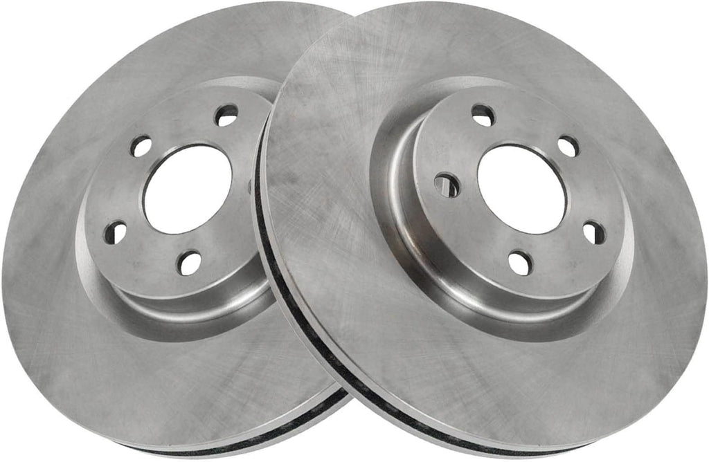 TRQ Front Brake Pad and Rotor Set Ceramic Vented Rotors Compatible with 2015-2020 Ford Edge