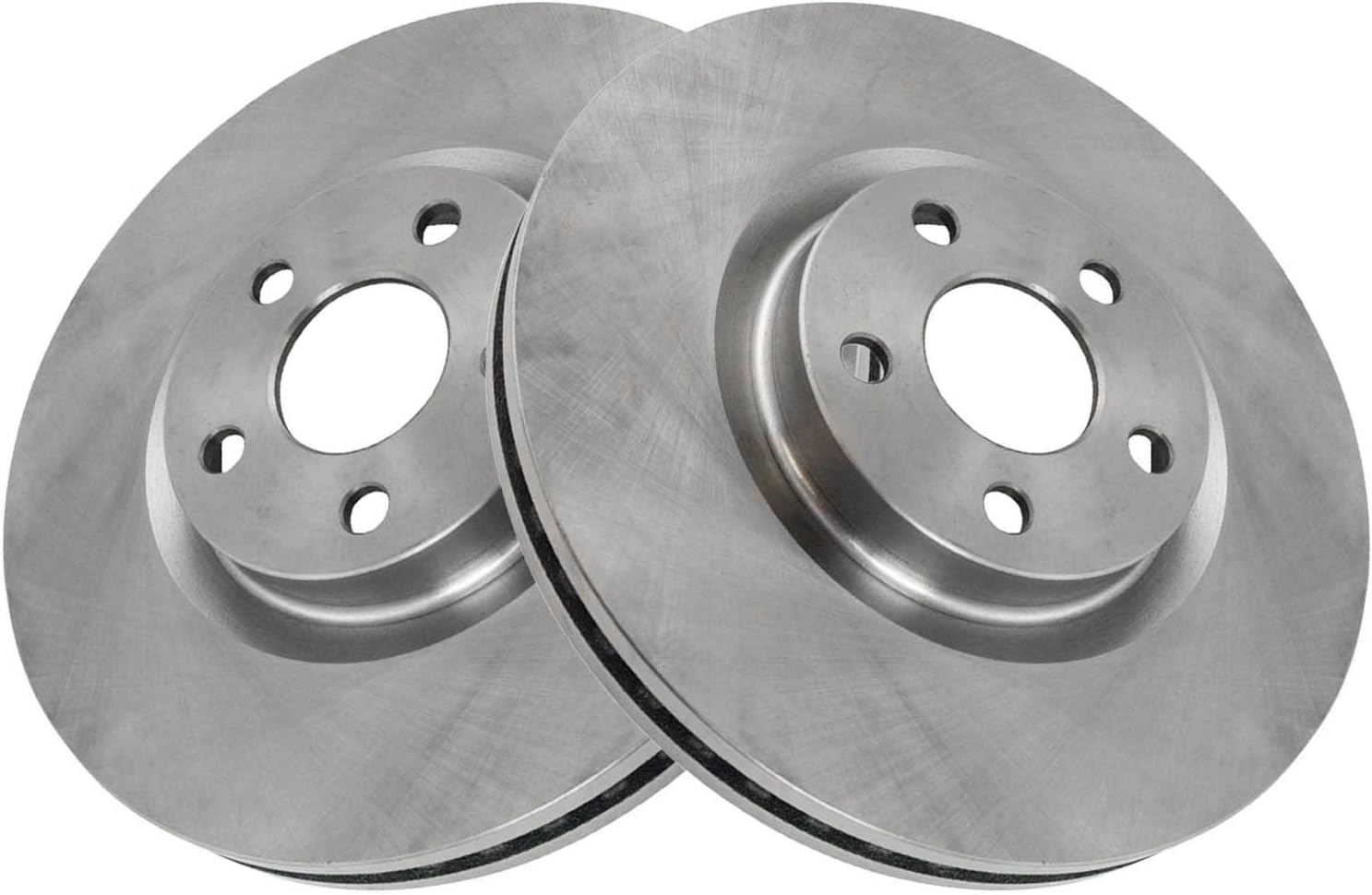 TRQ Front Brake Pad and Rotor Set Ceramic Vented Rotors Compatible with 2015-2020 Ford Edge