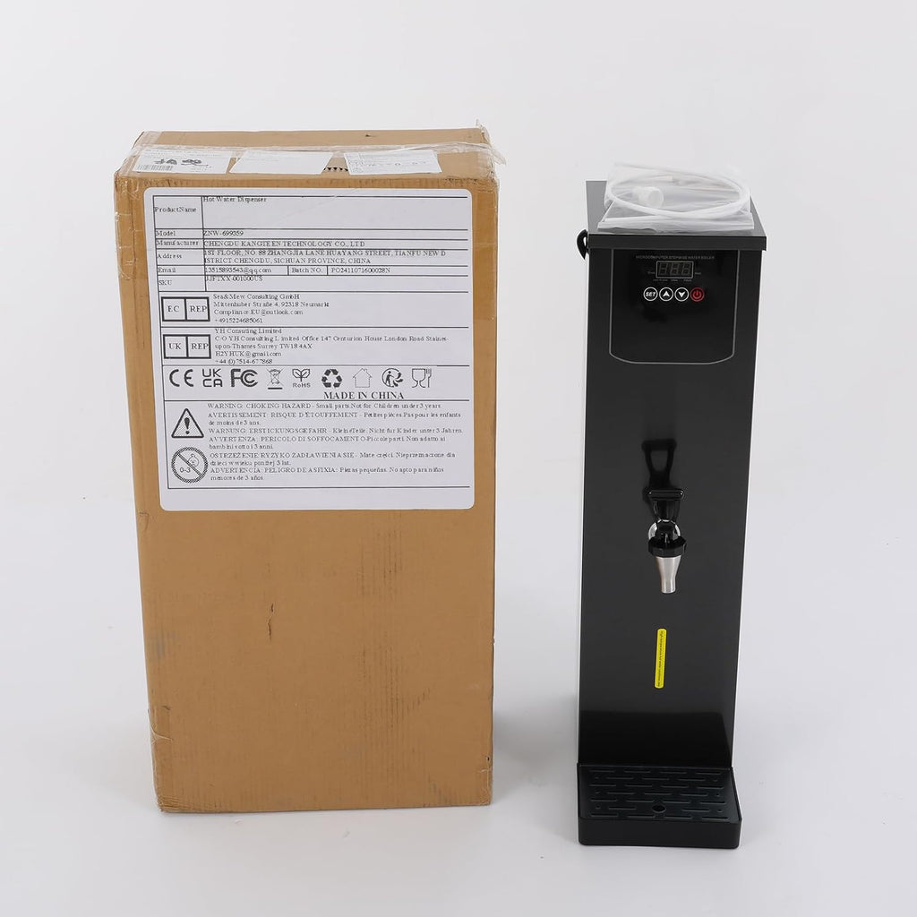 Hot Water Dispenser, 3000W Boiling Water Machine with Anti-Dry Burning Protection, Water Discharge 13.2 Gal Per Hour, Countertop Hot Water Machine Water Boiler Fast Heating for Office Hotel