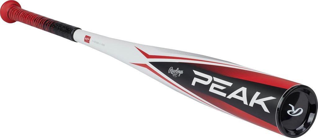 Rawlings | Peak Baseball Bat | USSSA | -10 Drop | 2 3/4' Barrel | 1 Pc. Alloy