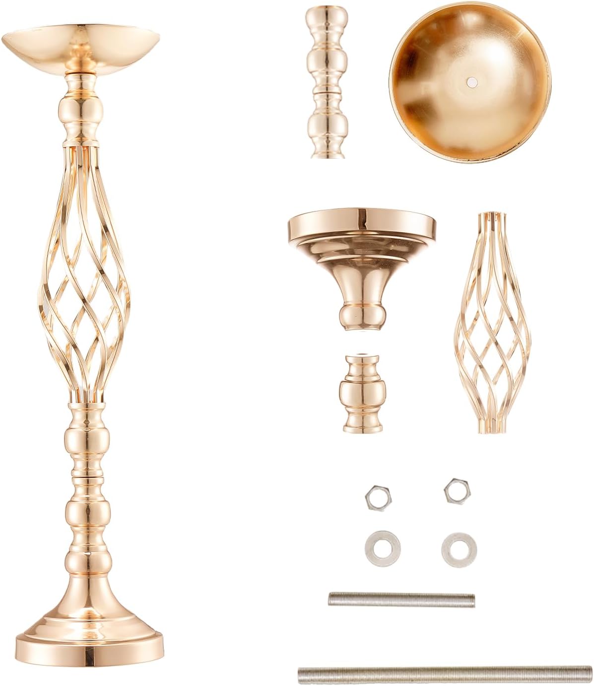 VEVOR Metal Wedding Centerpiece Gold,Candlestick,20PCS 58cm/22.83'