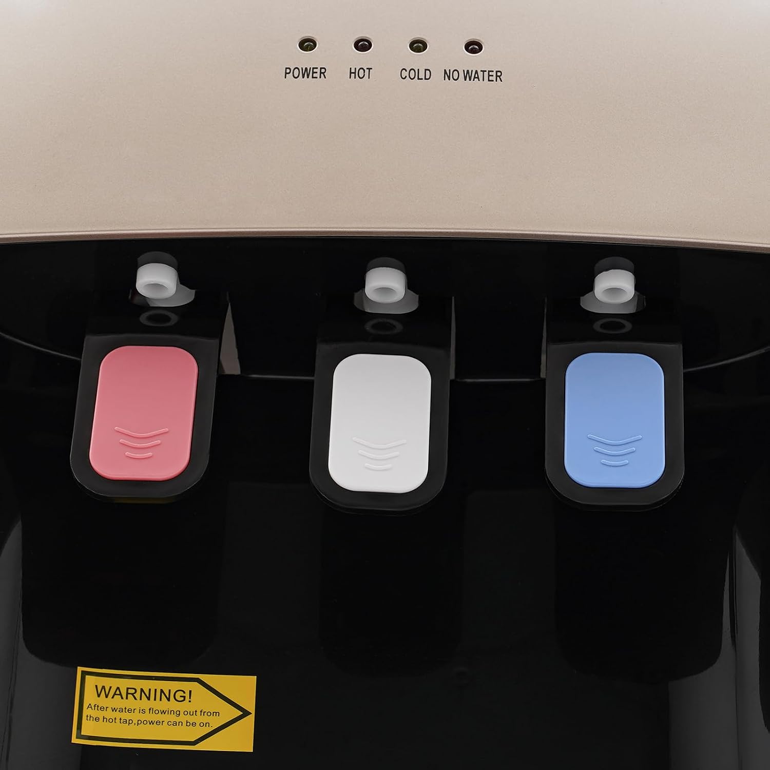 500W Water Coolers, Bottom Loading Hot and Cold Water Dispenser, 110V Floor Mount Water Cooler Dispenser, Drinking Fountain Water Machine for Homes, Offices, Schools, Parties, Companies (Gold)