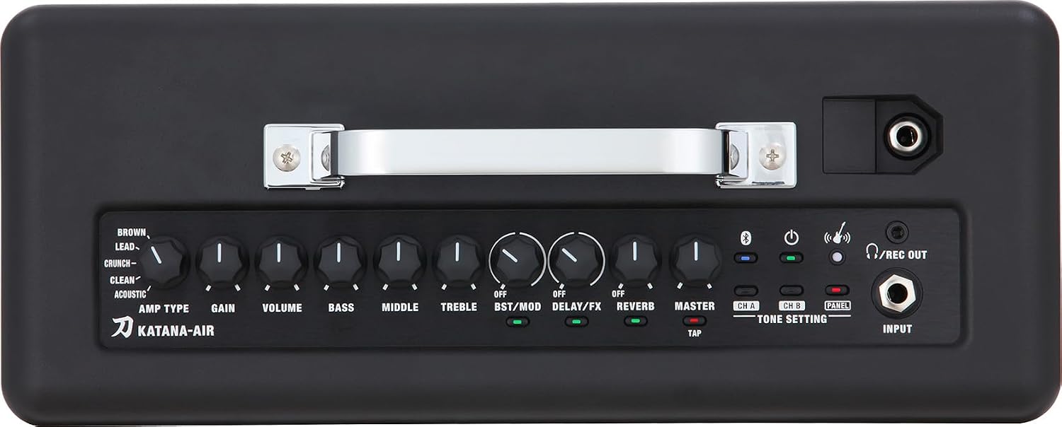 BOSS Katana-Air | Wireless Compact Desktop Amplifier for Guitar, Bass & Acoustic-Electric Guitar & Bass | 5 Amp Characters | Acclaimed Katana Amp & Effect Tones | WL-T Transmitter with Motion Sensing
