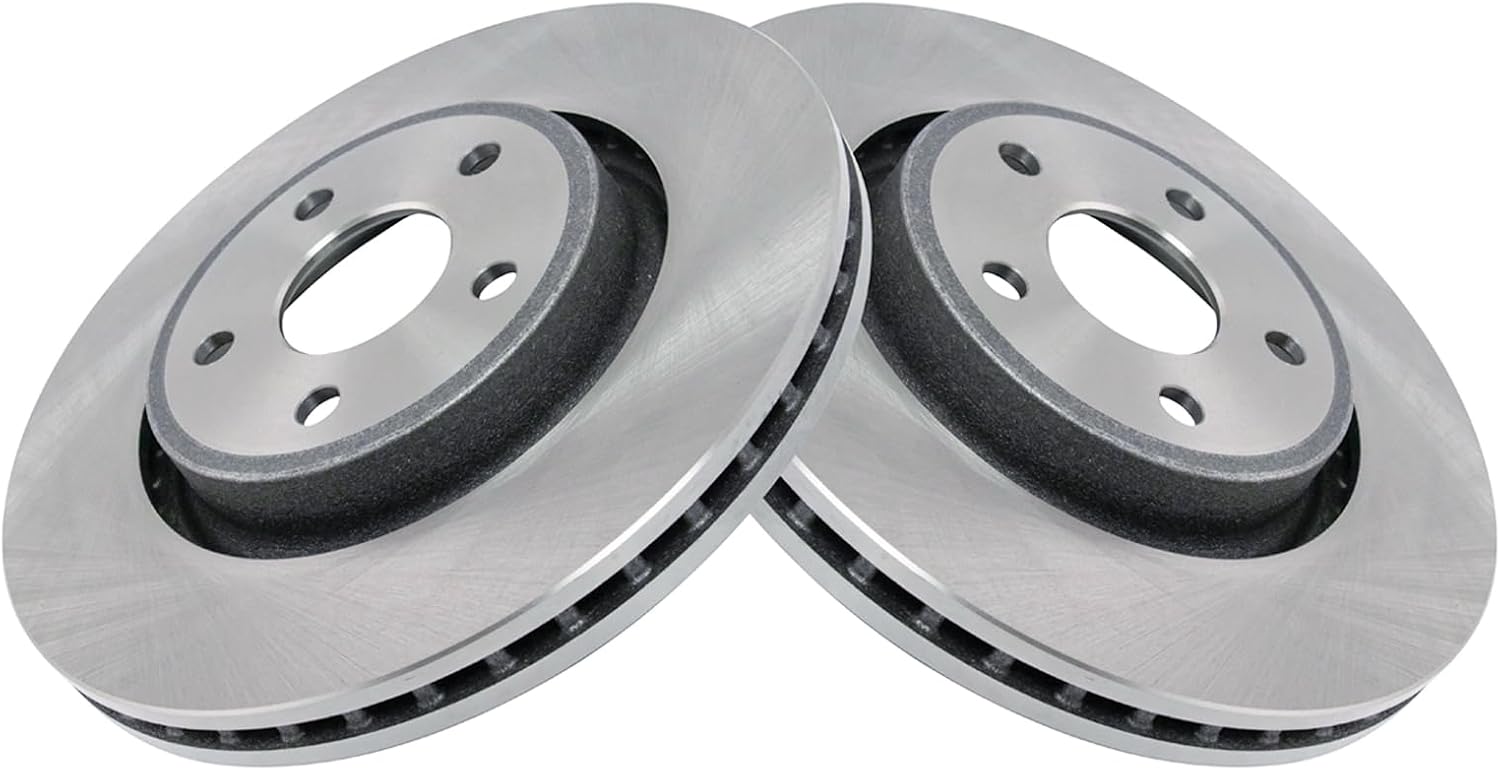 TRQ Front Brake Pad and Rotor Set Ceramic Vented Rotors Compatible with 2012-2020 Dodge Durango Jeep Grand Cherokee