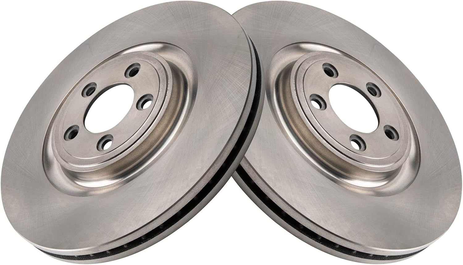 TRQ Front Brake Pad and Rotor Set Ceramic Vented Rotors Compatible with 2006-2008 Jaguar S-Type 2005-2009 Super V8 2009-2015 XF 2010-2019 XJ XJR 2010-2015 XK 2007-2009 XKR