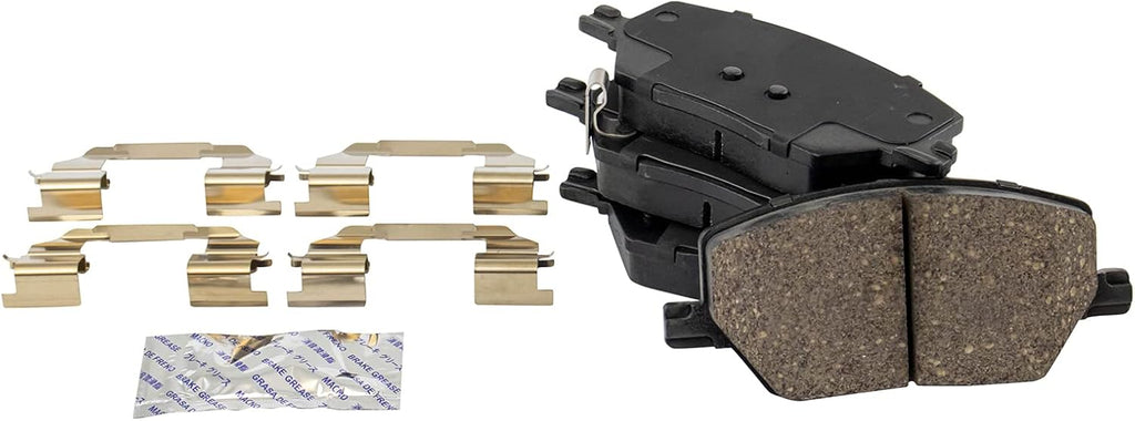 TRQ Front Brake Pad and Rotor Set Ceramic G Coated Vented Rotors Compatible with 2016-2021 Fiat 500X 2017-2022 Jeep Compass 2015-2021 Renegade