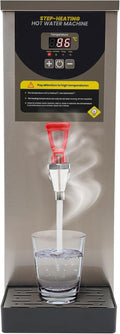 8L Large Capacity Smart Electric Water Boiler, Step Heating Commercial Hot Drinking Water Dispenser, Fast Instant Water Boiler with Digital Display, 2000W, for Tea Boba Milk Tea Restaurant Hotel