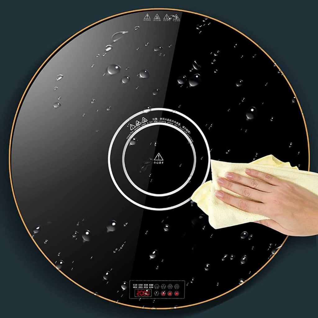 24' Electric Warming Tray, Multifunctional Hotplates with Adjustable Temperature and Touch,Tempered Glass Surface for Buffets Party, Parties,Dinners