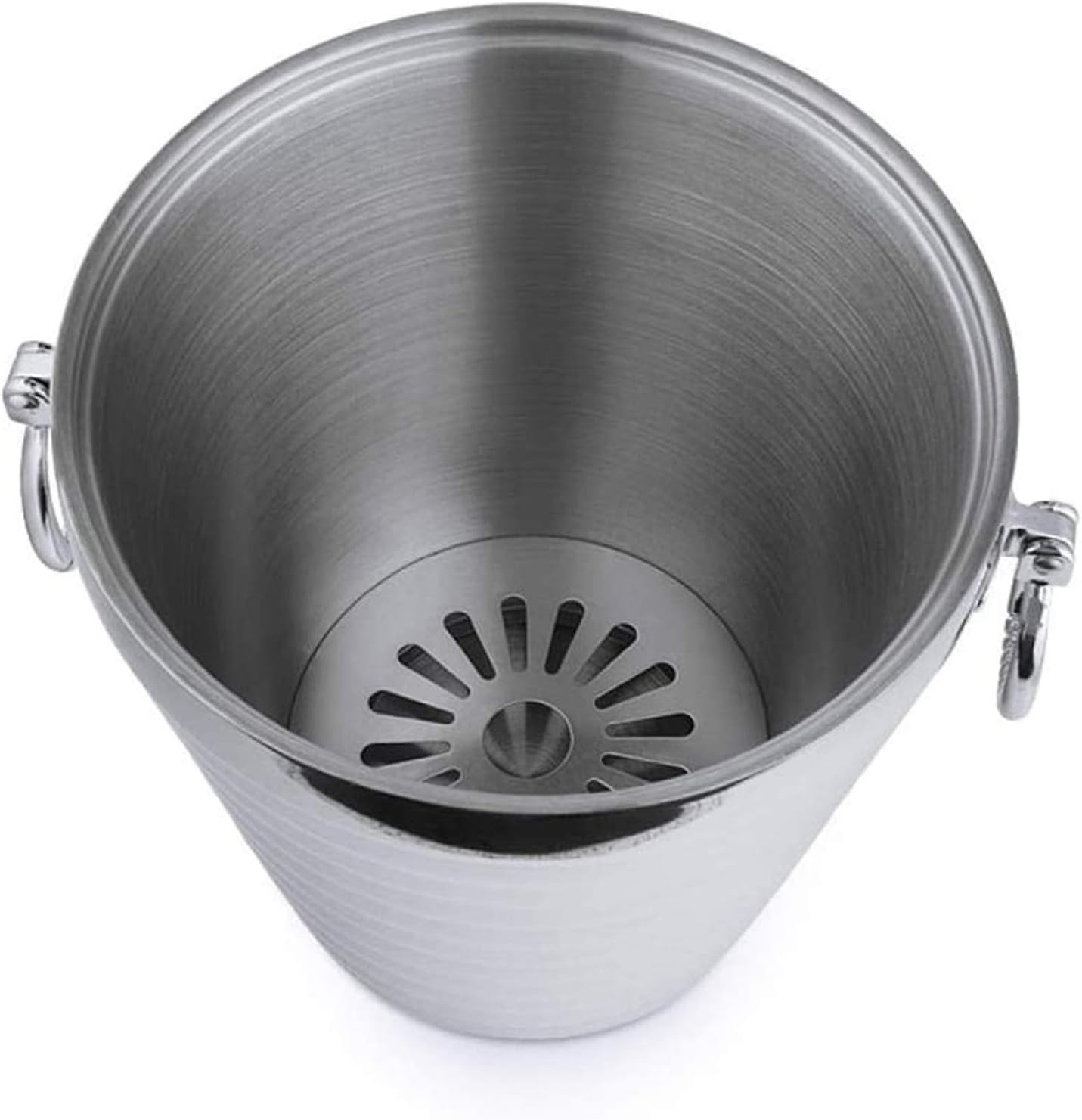 Ice Bucket with Lid, Tongs and Handle - Wall Insulated Stainless Steel for Entertaining, Parties, Barware