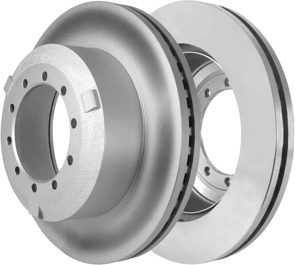 Detroit Axle - Brake Kit for 2017-2021 Ford F-450 F-550 Super Duty, 2018 2019 2020 Disc Brake Rotors Ceramic Brakes Pads Replacement : 15.39' inch Front and 15.75' inch Rear Rotor