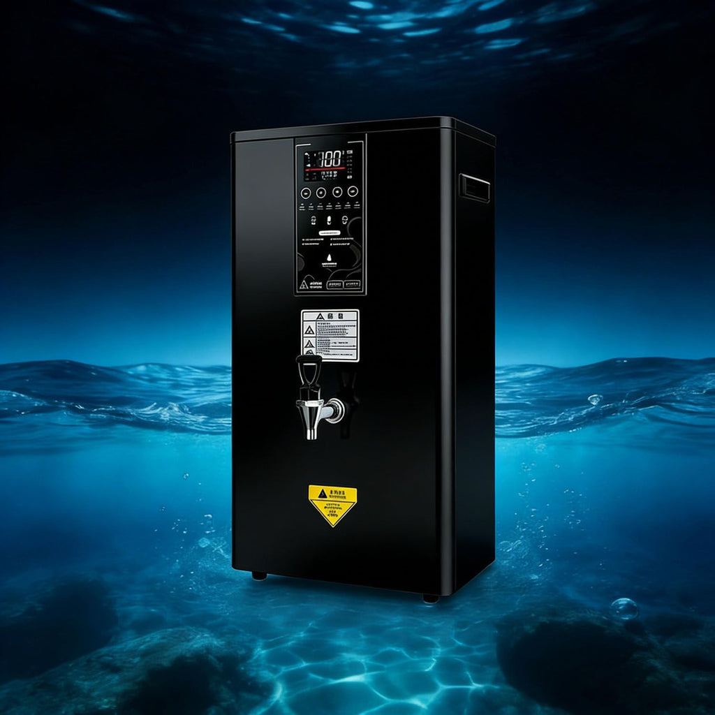 Wall-Mounted Instant Hot Water Dispenser 3000W High Power Electric Water Boiler with Built-in Water Purifier,Adjustable Temperature 40-100°C for Tea,Coffee Black-50L