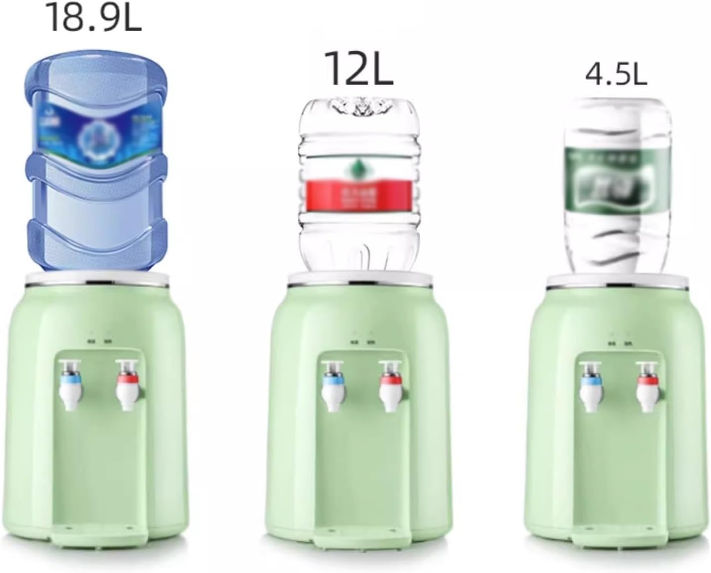 Water Dispenser Small Water Dispenser Household Desktop Instant Hot Desktop Mini Heated Mineral Spring Bucket Water Dormitory Water Cooler Dispenser(B)