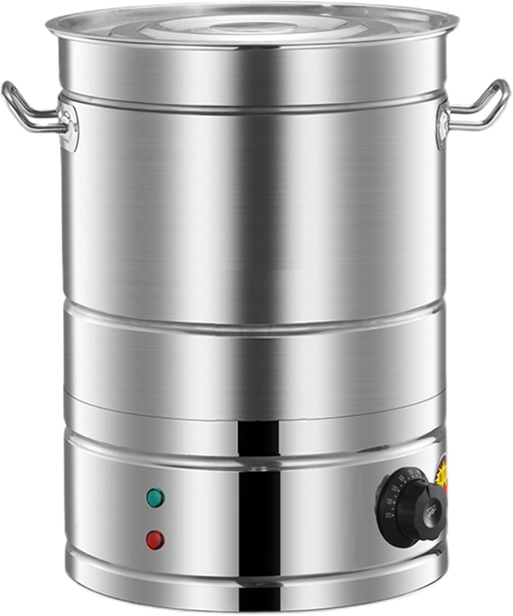 Stainless Steel Electric Hot Water Boiler Urn, 60L/30L Commercial Coffee Urn for Restaurants & Drink Shops, Instant Hot Water Dispenser with Spigot