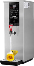 Commercial Instant Water Dispenser, 3000 w Desktop Electric Hot Water Boiler, 60°C to 100°C Adjustable, Automatic Hot Water Pot Digital Control Panel/Auto Temperature Control Silver