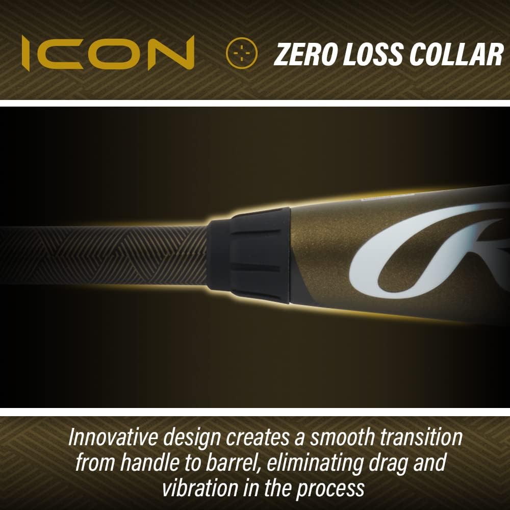 Rawlings | ICON Baseball Bat | BBBCOR | -3 Drop | 2 Pc. Composite
