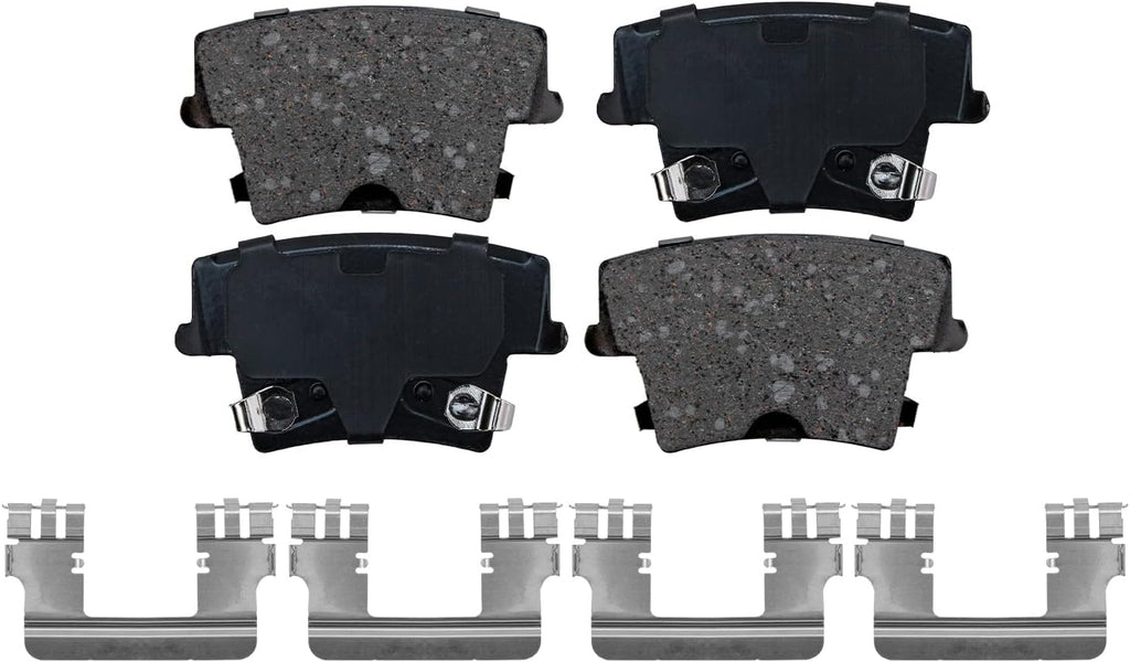 Detroit Axle - Brake Kit for Chrysler 300 Dodge Charger Challenger Magnum Disc Brake Rotors Ceramic Brakes Pads Replacement : 13.58' inch Front and 12.60' inch Rear Rotors